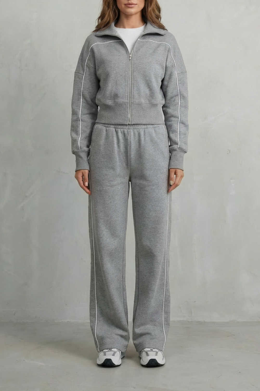 Savina – Urban Edge Piped Zip Jacket & Wide-Leg Pants Set-10508125569367-ZARA MAE LONDON