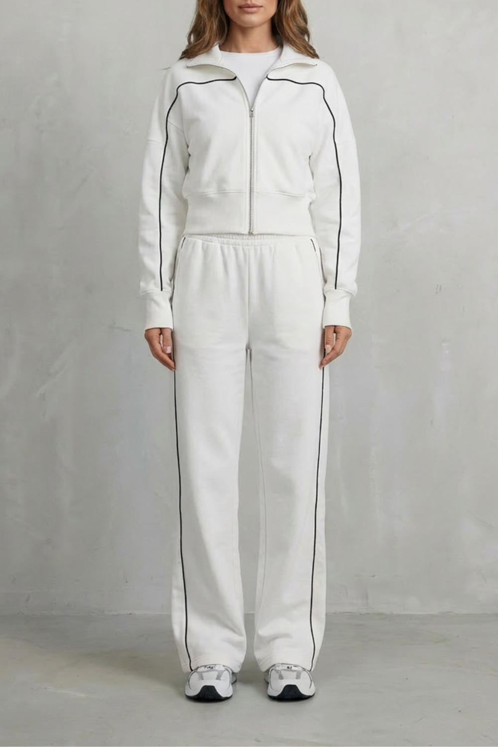 Savina – Urban Edge Piped Zip Jacket & Wide-Leg Pants Set-10508125569367-ZARA MAE LONDON