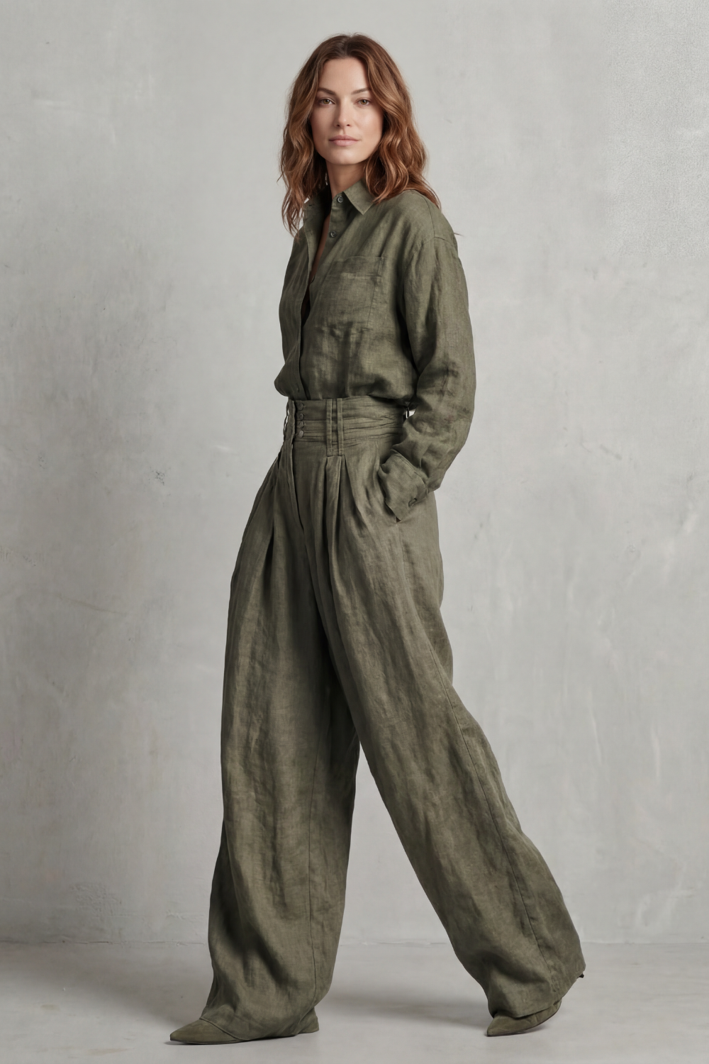 Savrielle – Relaxed neutral tailoring – Two-piece set-10483556483415-ZARA MAE LONDON