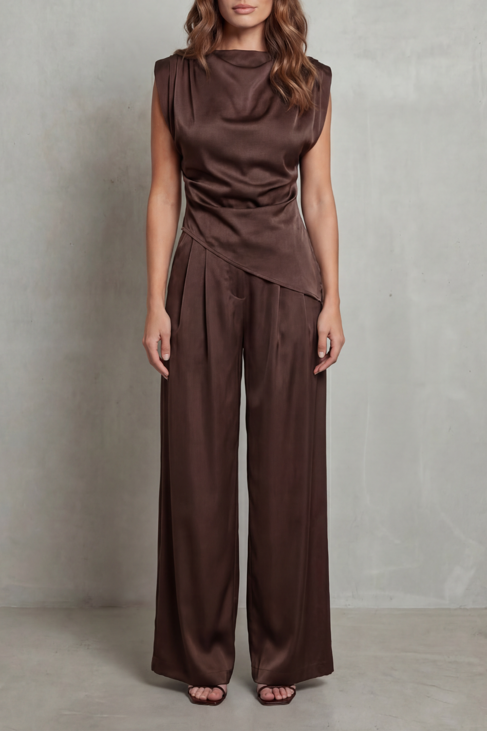 Selora – Draped waist detail – Casual elegance set-10490758988119-ZARA MAE LONDON