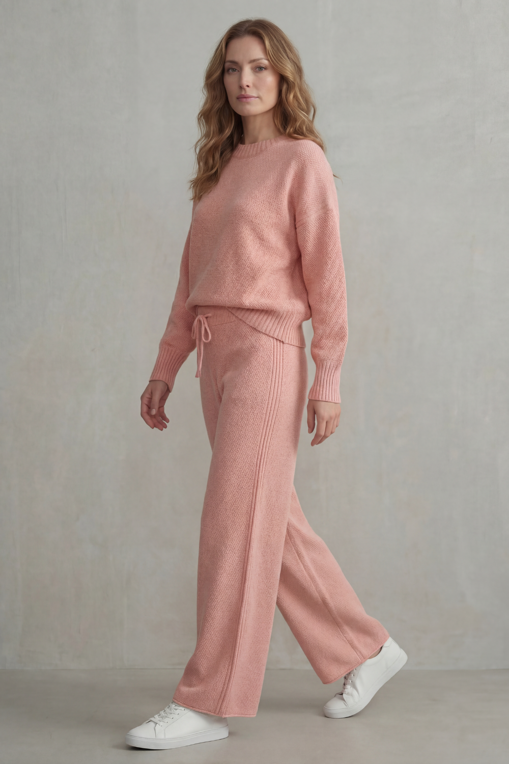 Seria – Textured knit – Comfortable loungewear set-10490772357463-ZARA MAE LONDON