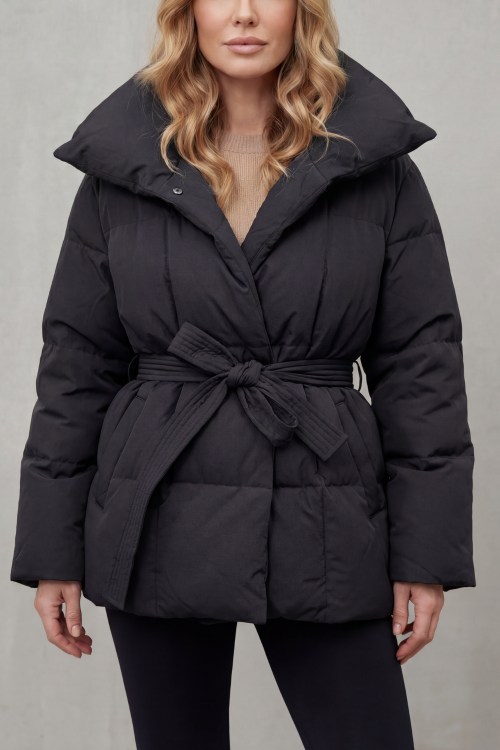 Valmira – Oversized collar – Belted puffer coat-10469897339223-ZARA MAE LONDON