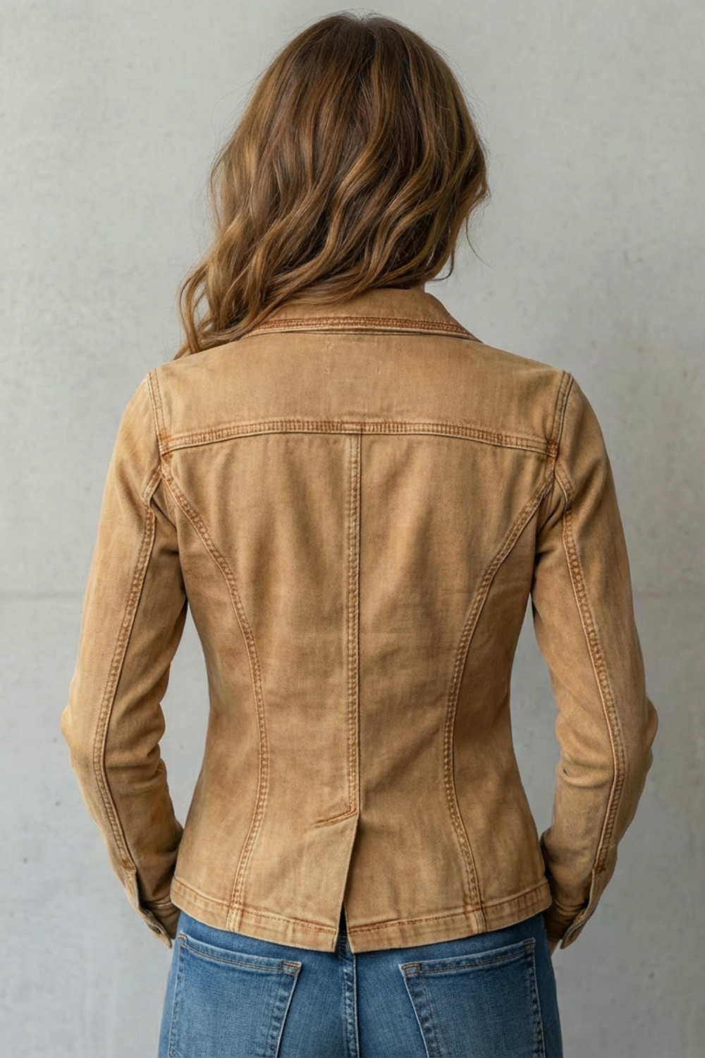 Valmira – Sculpted silhouette – Denim blazer-10497489600855-ZARA MAE LONDON