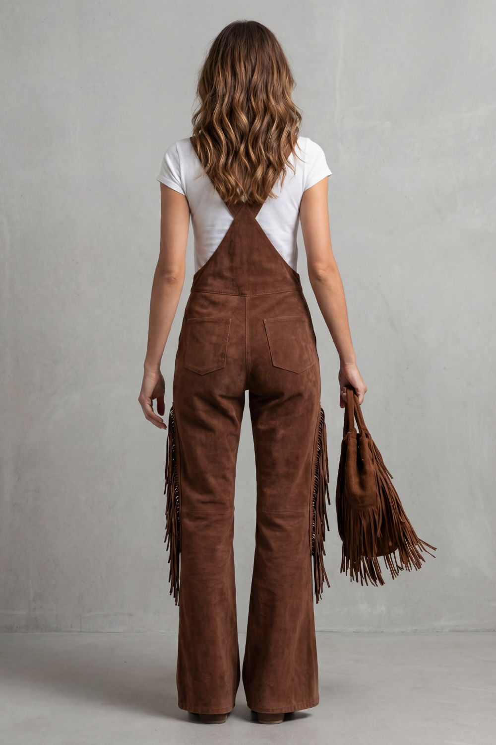 Valnera – Western fringe detail – Flared overalls-10483492913495-ZARA MAE LONDON