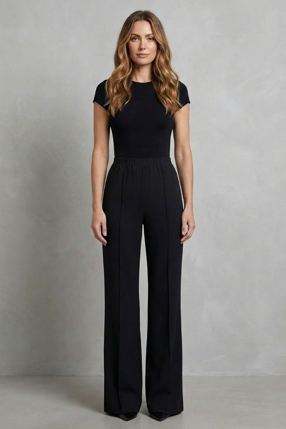 Velizza – Streamlined silhouette – High-waist wide-leg trousers-10507967398231-ZARA MAE LONDON