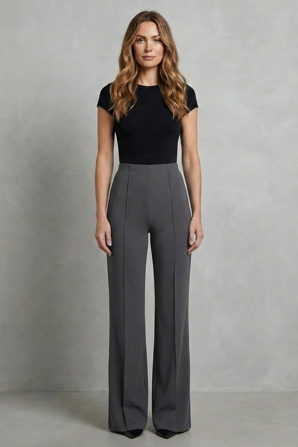 Velizza – Streamlined silhouette – High-waist wide-leg trousers-10507967398231-ZARA MAE LONDON