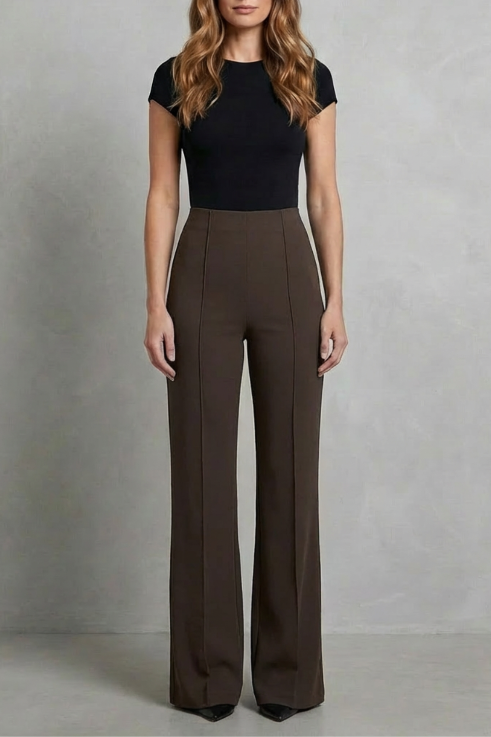 Velizza – Streamlined silhouette – High-waist wide-leg trousers-10507967398231-ZARA MAE LONDON