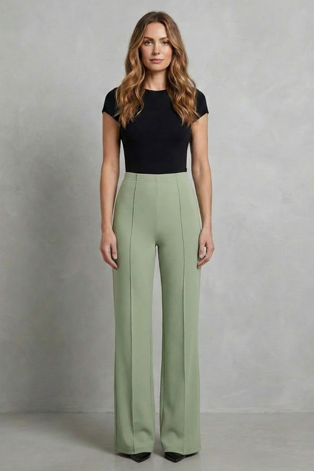 Velizza – Streamlined silhouette – High-waist wide-leg trousers-10507967398231-ZARA MAE LONDON