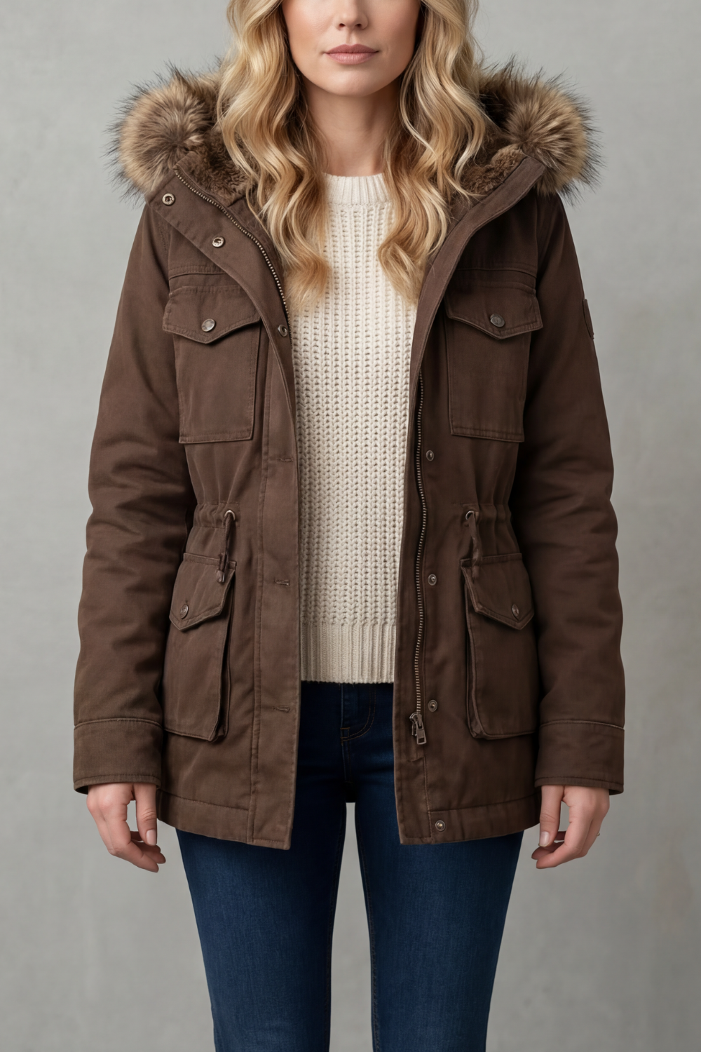 Vellière – Faux fur trim – Hooded parka-10481806344535-ZARA MAE LONDON