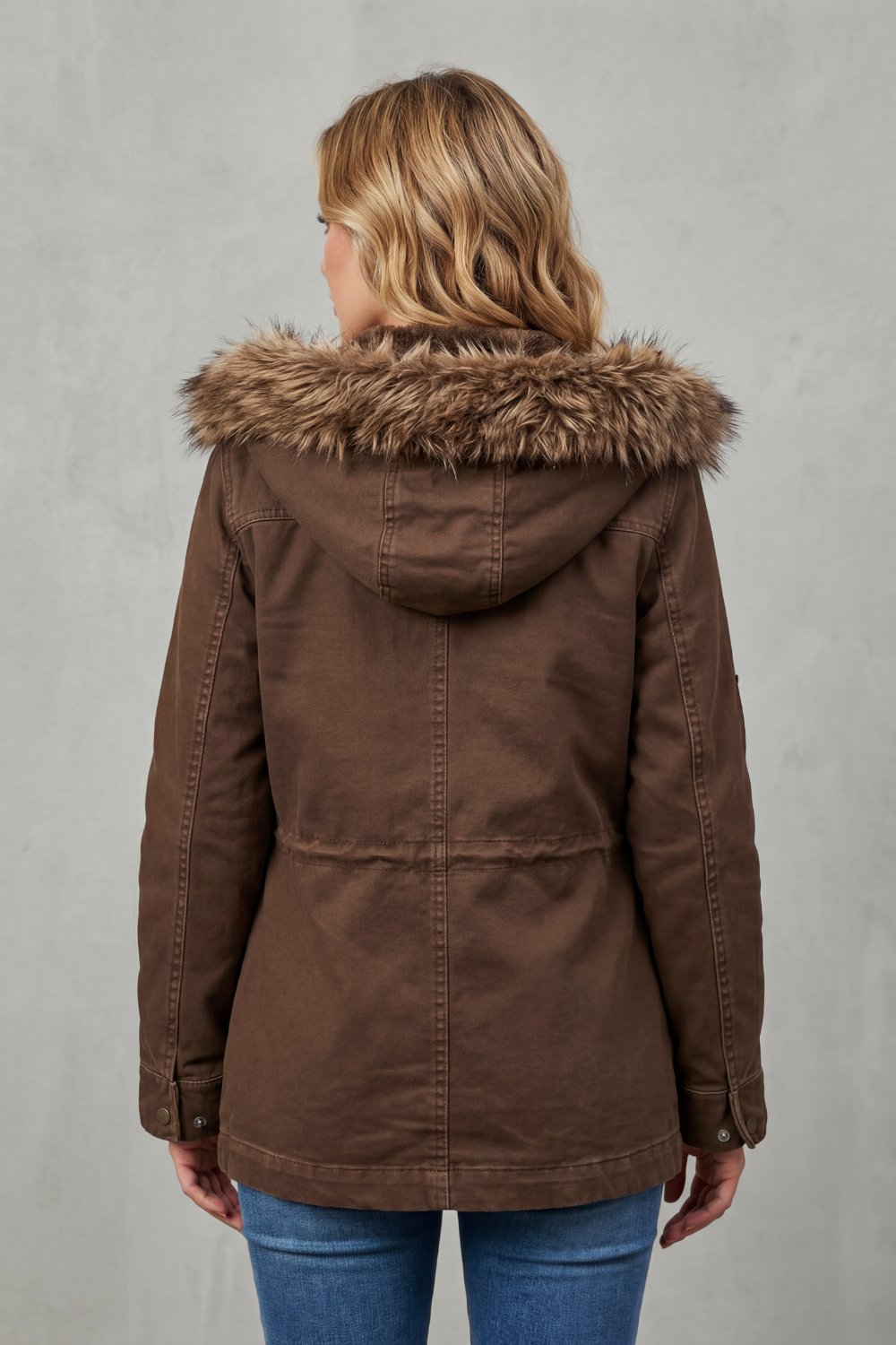 Vellière – Faux fur trim – Hooded parka-10481806344535-ZARA MAE LONDON