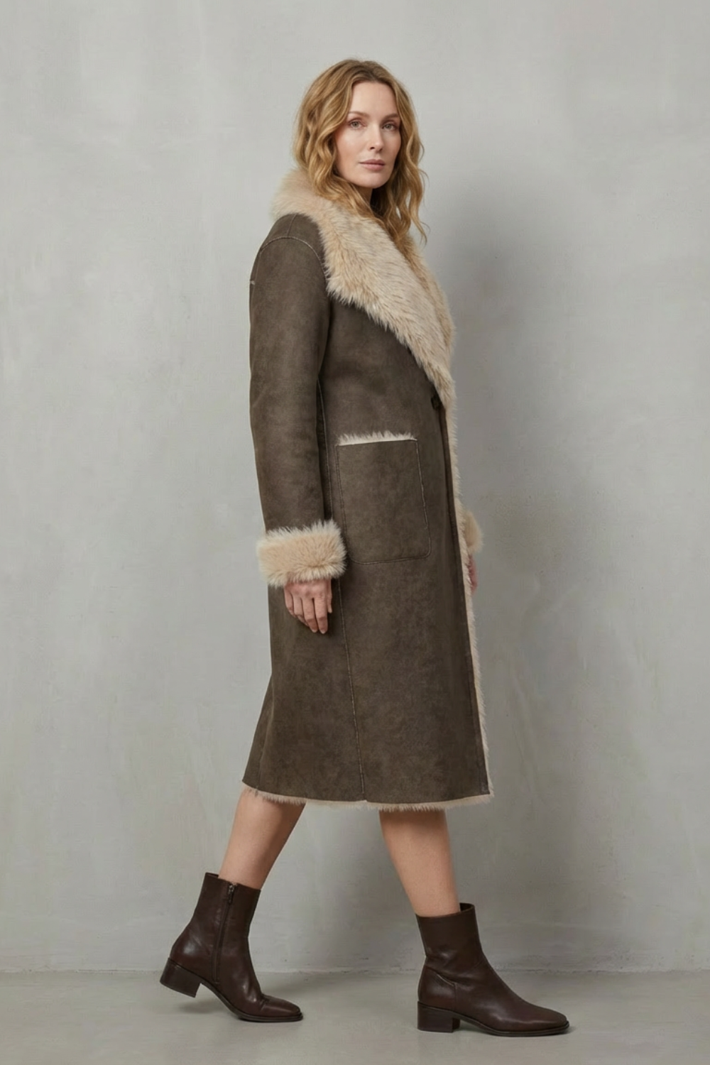 Virellia – Reversible texture – Faux shearling coat-10494038999383-ZARA MAE LONDON