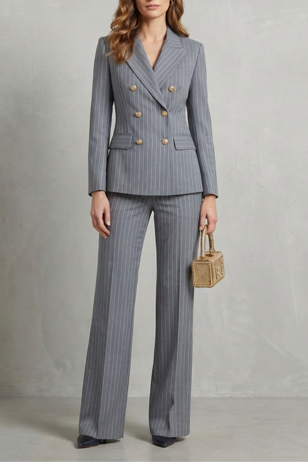 Vivienne – Double-Breasted Pinstripe Power Suit – Two-Piece Set-10508115804503-ZARA MAE LONDON